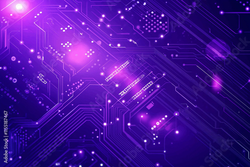 Wallpaper Mural A abstract purple technology background Torontodigital.ca