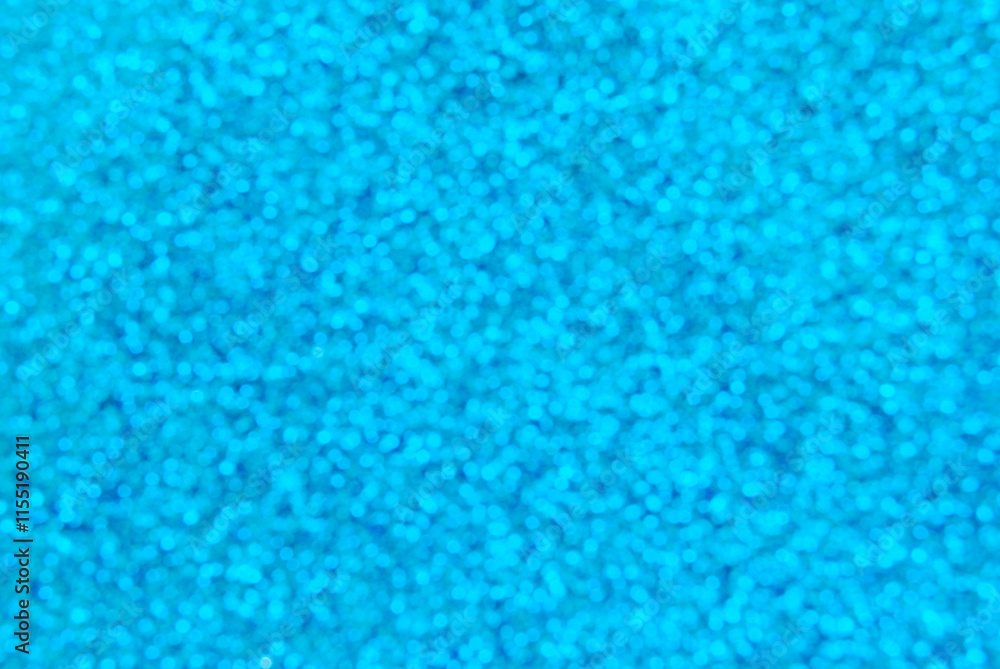 Obraz premium Blue color de focused glitter texture with bokeh effect background