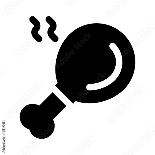 drumstick glyph icon