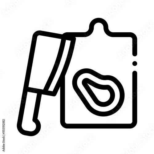 Meat Preparation line icon