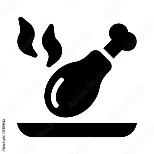 Poultry Meat glyph icon