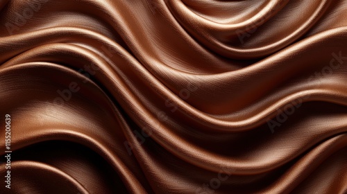 Wallpaper Mural Elegant mocha mousse fabric waves abstract textile design studio setting close-up view aesthetic background Torontodigital.ca
