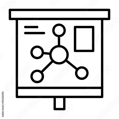 Mind Map Outline Style Icon