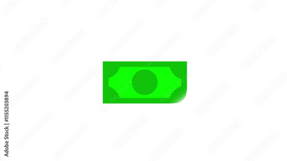 Animation of showing the cycle of acquiring money and then losing it, highlighting the fleeting nature of wealth and financial instability Animation of showing the cycle of acquiring money and then losing it, highlighting the fleeting nature of wealth and financial instability