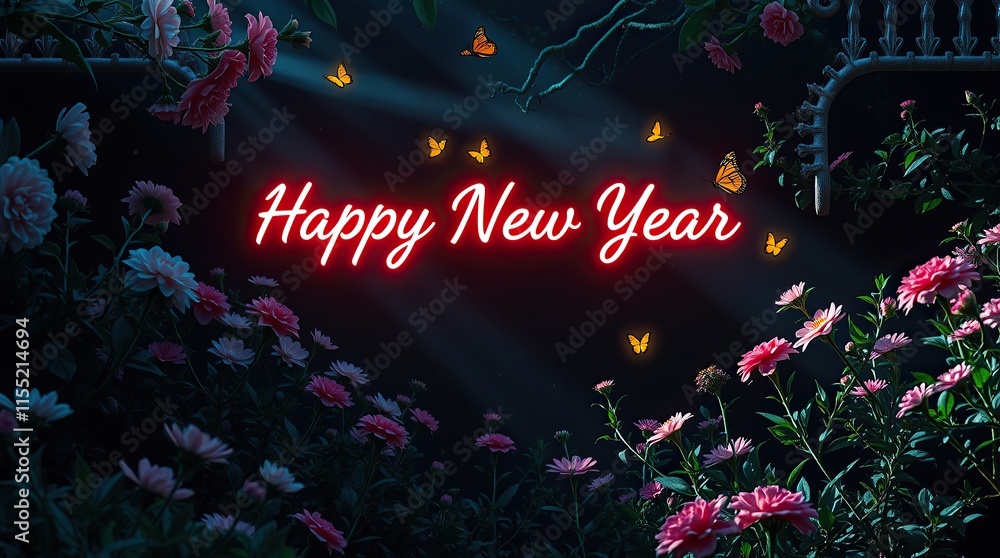 Obraz premium happy new year 2025