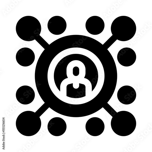 networking glyph icon
