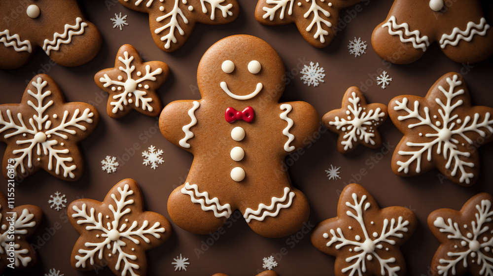 Fototapeta premium Сhristmas gingerbread cookie