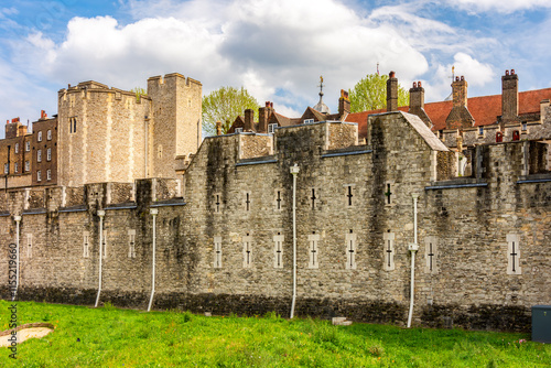 Fototapeta Tower of London architecture in spring, UK