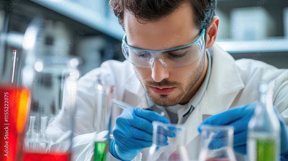 Laboratory scientist working Laboratory scientist working