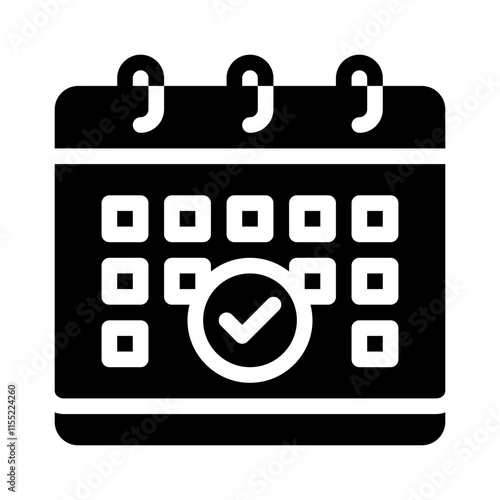 schedule glyph icon