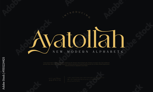 Luxury font alphabet logo. Typography beautiful fashion elegant classic letters serif italic fonts decorative wedding vintage retro logos. vector illustration