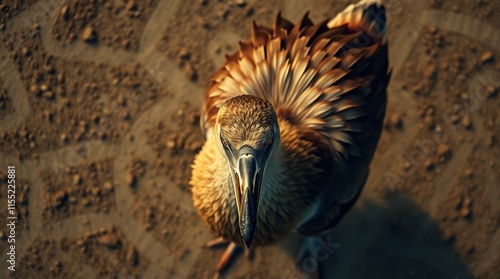 close up of a bird in a zoo photo