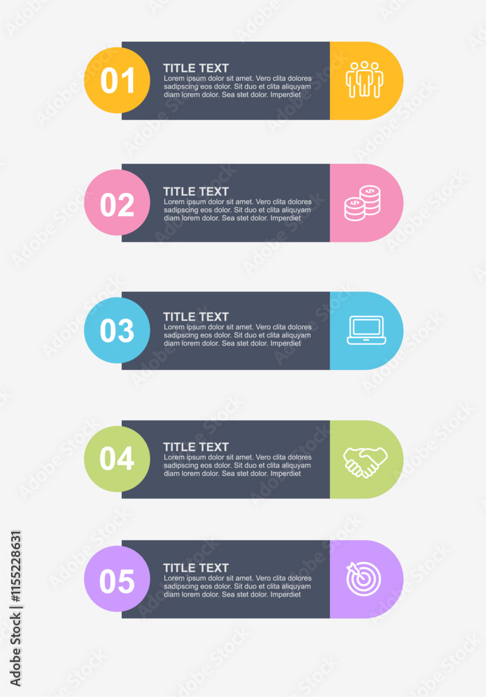 Colorful infographic template flat design infographic design. Four Step Infographic design template. Colorful infographic template flat design infographic design. Four Step Infographic design template.