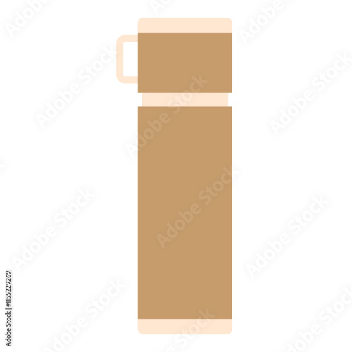 Illustration of Thermos Flat Icon Design