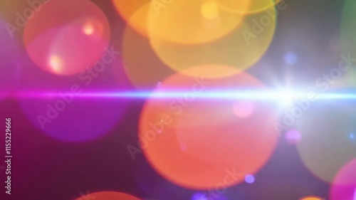 Vivid Colorful Backdrop with Stunning Bokeh and Lens Flare Effects