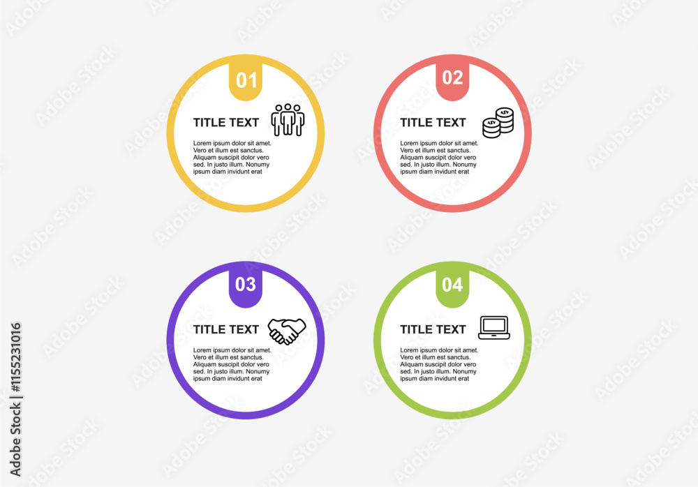 Vector infographics design template Minimalist infographic design