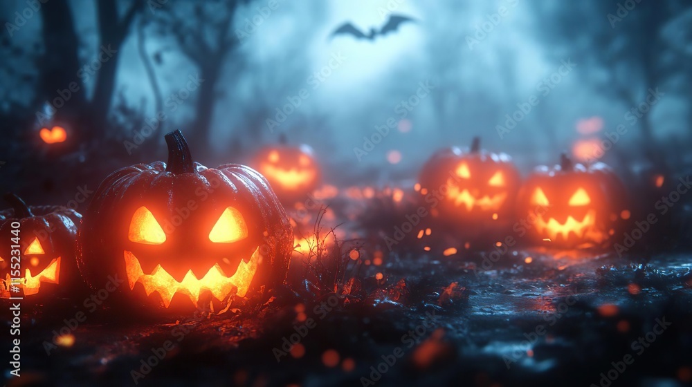 many pumpkins that are glowing in the dark many pumpkins that are glowing in the dark