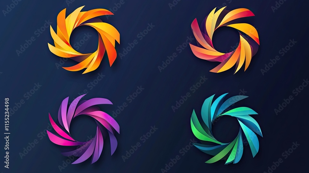 Fototapeta premium Set Logo Template RGB