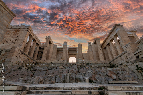 The Acropolis Hill view in Athens photo