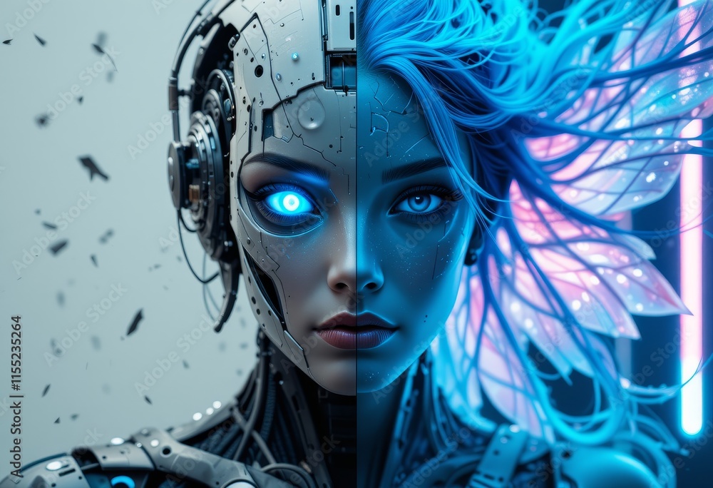 Cyberpunk Fairy: A Fusion of Technology and Fantasy Cyberpunk Fairy: A Fusion of Technology and Fantasy