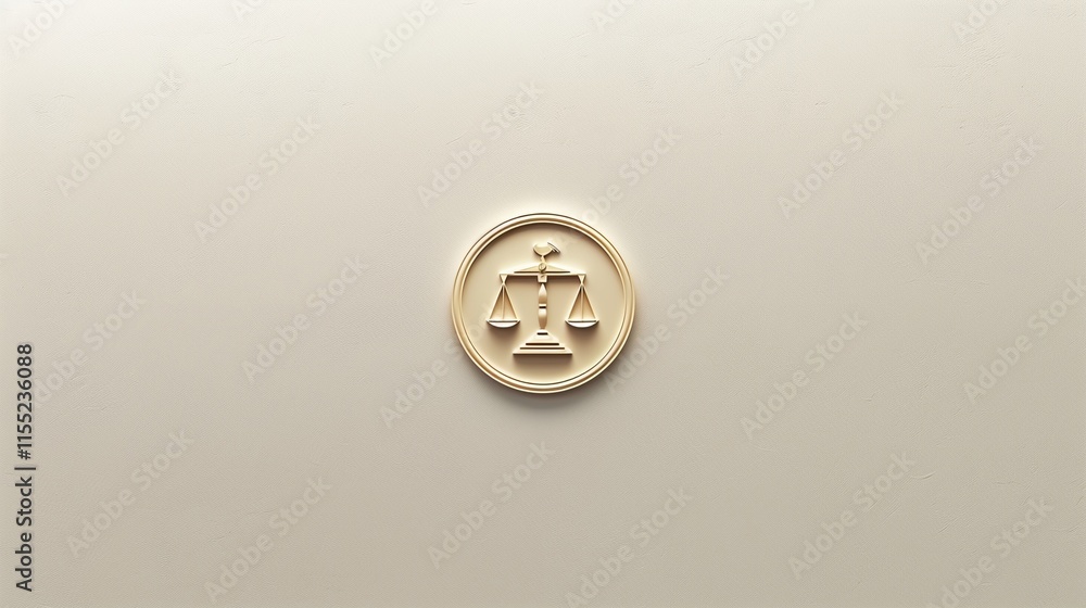 A simple depiction of a justice symbol overlaying a clean neutral backdrop, isolated. A simple depiction of a justice symbol overlaying a clean neutral backdrop, isolated.