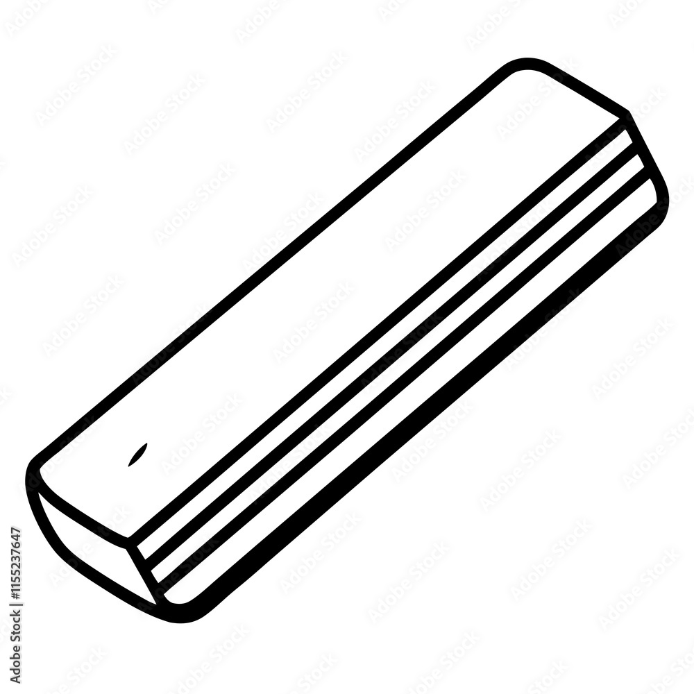 Eraser Line Art Vector Design