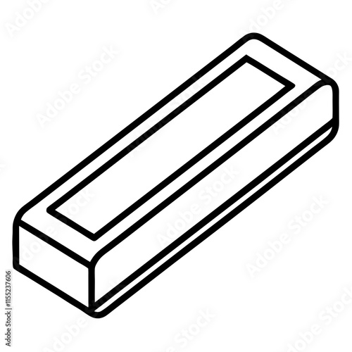 Eraser Line Art Vector Design