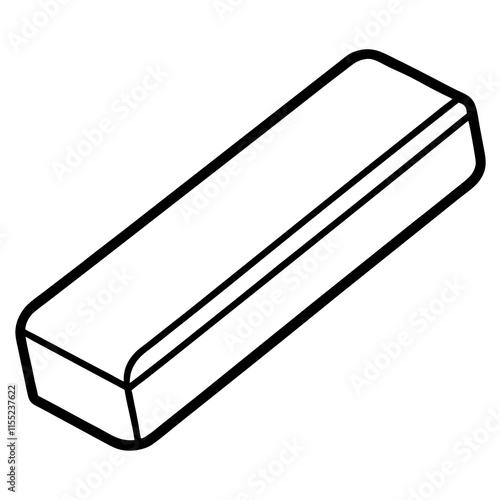 Eraser Line Art Vector Design