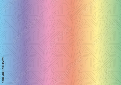 Fondo de degradado lineal de color azul, morado, rosa naranja, amarillo y verde con patrones de textura