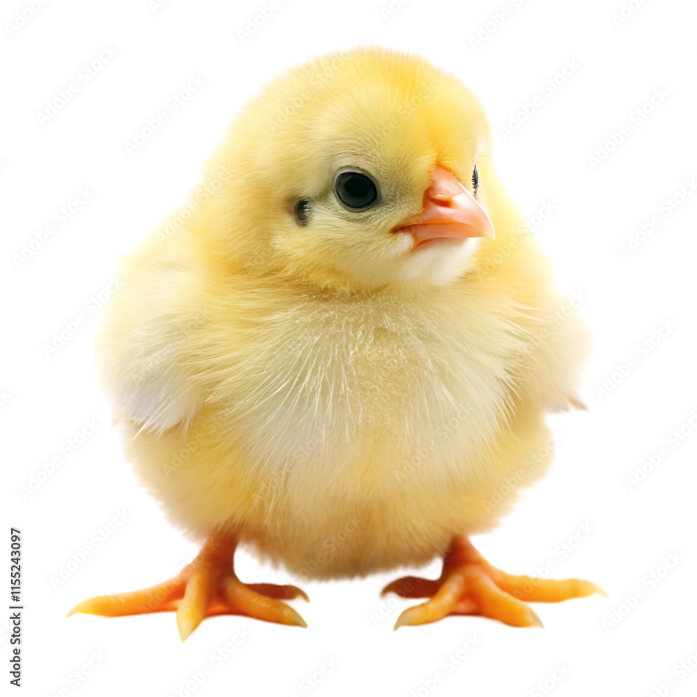 Fototapeta premium baby chicken isolated on white