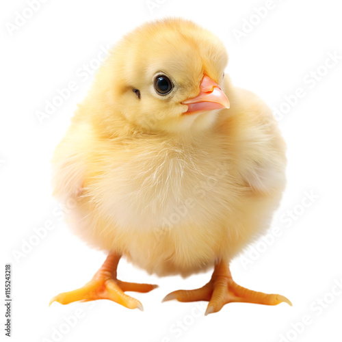 baby chicken isolated on white