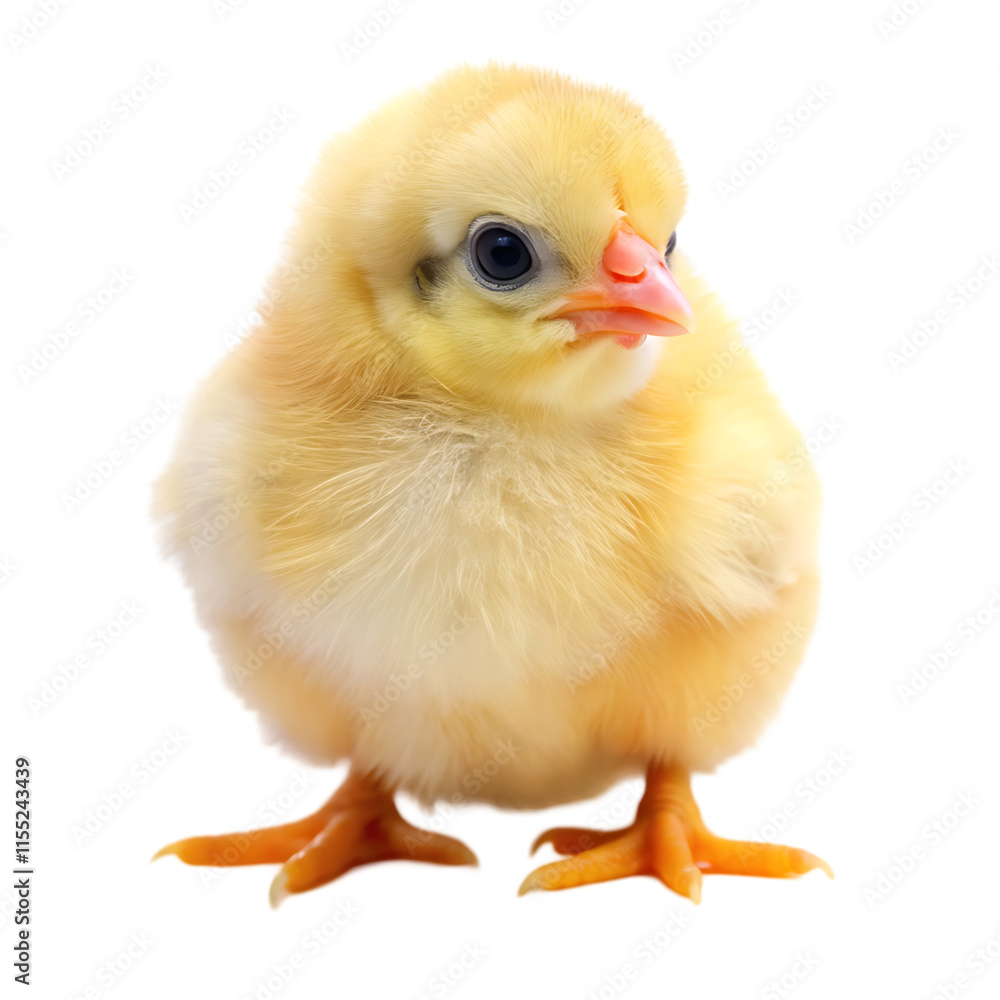 Fototapeta premium baby chicken isolated on white