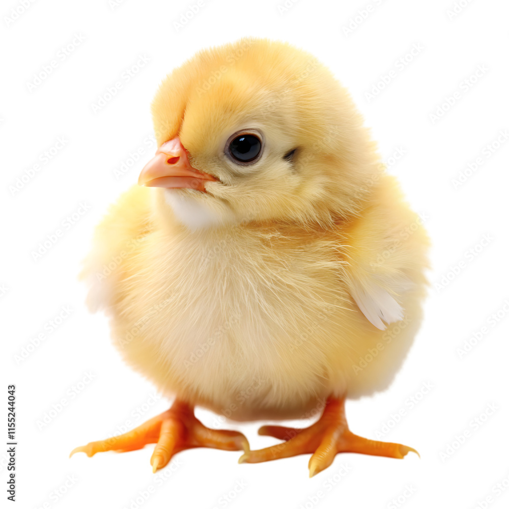 Fototapeta premium baby chicken isolated on white