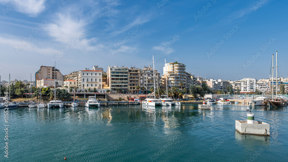 The Piraeus Marina view in Greece The Piraeus Marina view in Greece