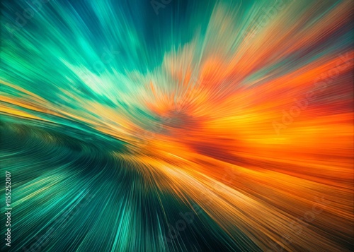 Abstract Grainy Gradient Background Noise Texture: Orange Teal Green Pink Action Shot