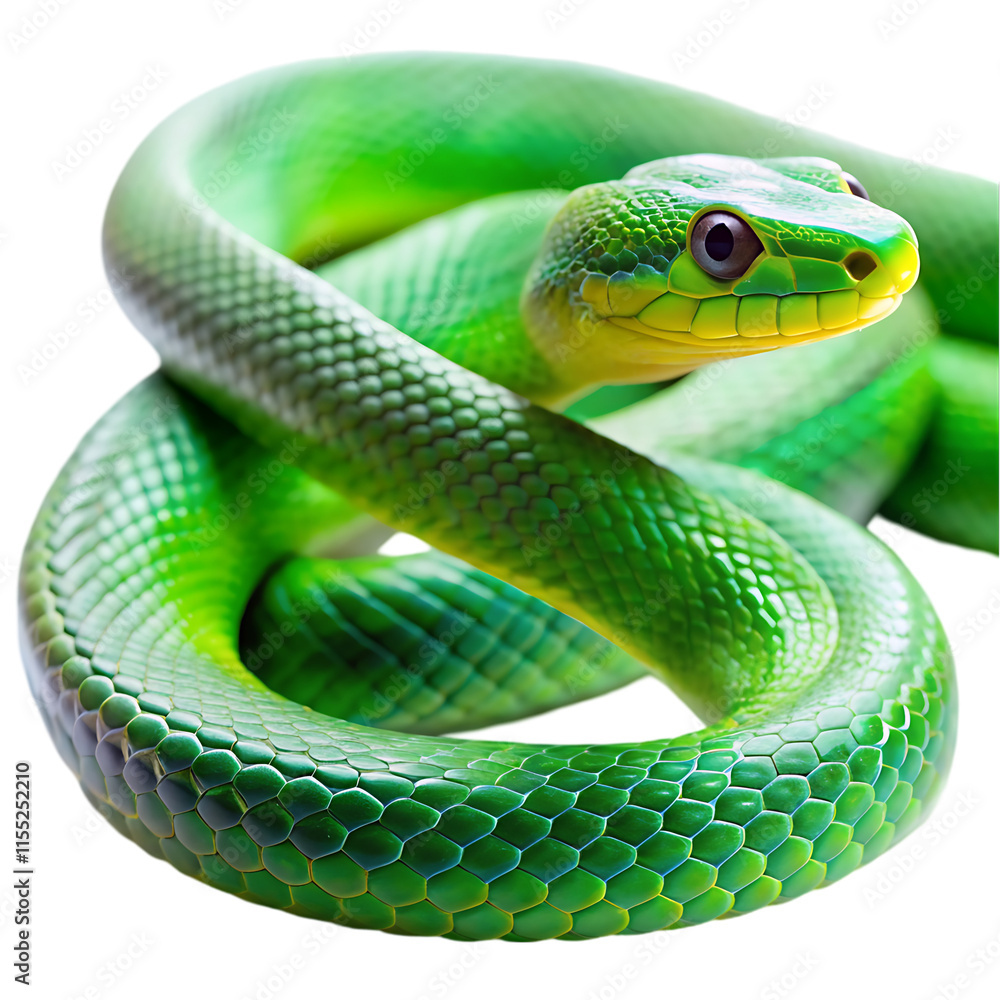 Obraz premium green snake