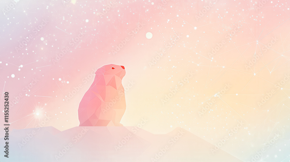 A polar bear is standing on a snowy mountain A polar bear is standing on a snowy mountain