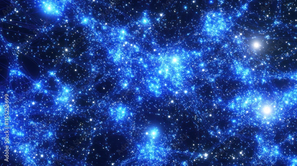 Cosmic Nebula: A Celestial Tapestry of Blue Cosmic Nebula: A Celestial Tapestry of Blue