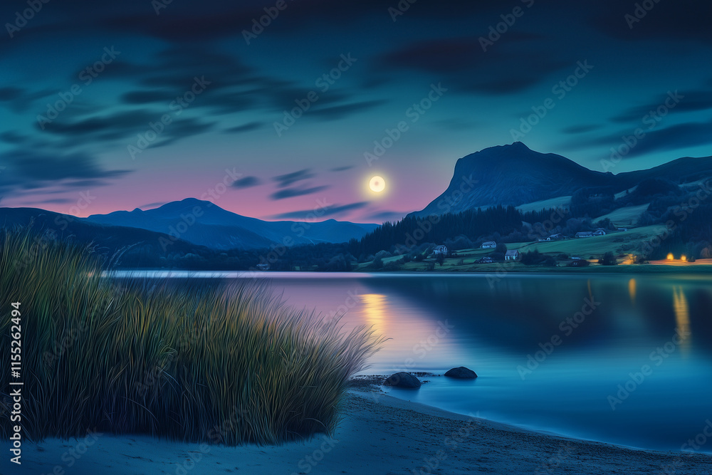 Fototapeta premium winter landscape in the mountains