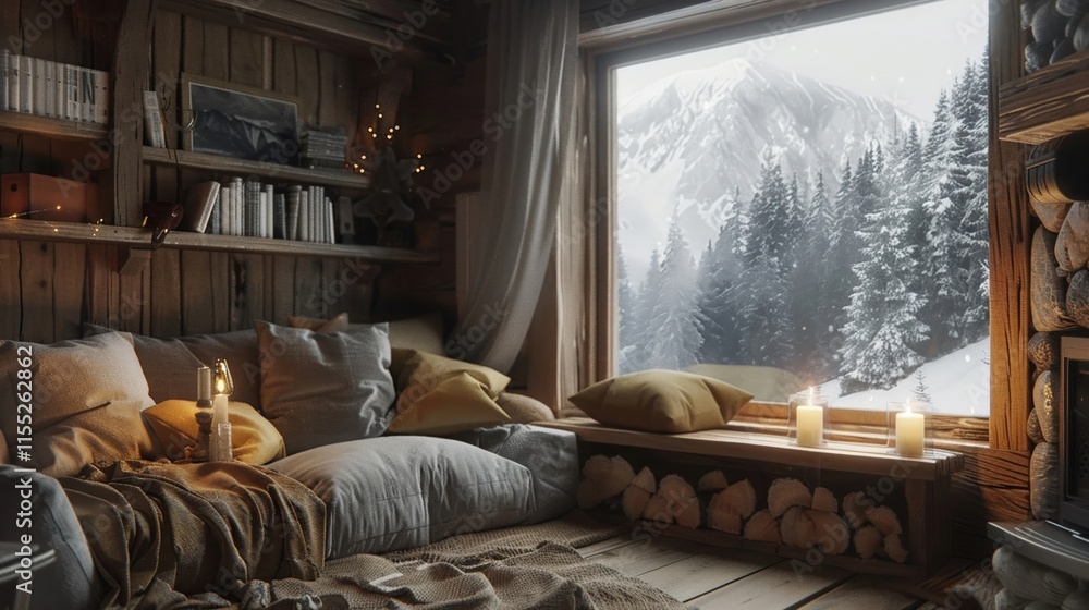 Fototapeta premium Cozy interiors comfort in every corner