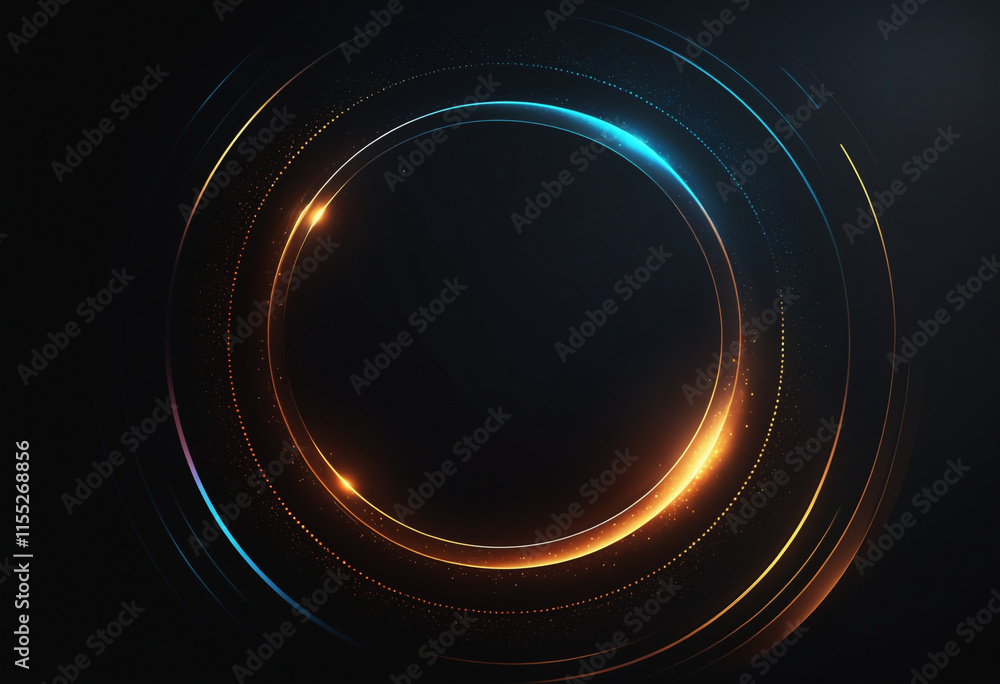 abstract background with glowing circles abstract background with glowing circles