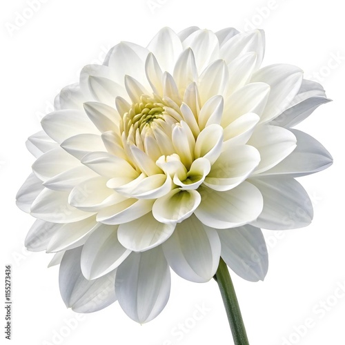 A white flower illuminated by sunlight, showcasing its delicate petals and vibrant natural beauty.