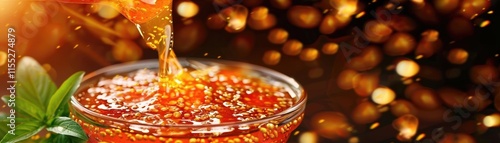 Close-up RAW Style of Traditional Thai fish sauce fermentation, flavor enhancer