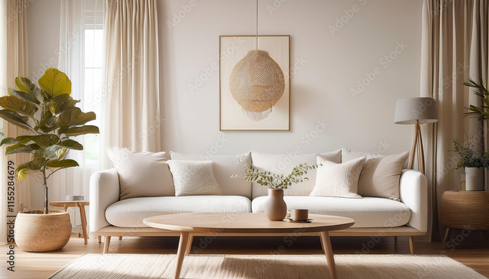 Fototapeta premium living room of a beautiful house