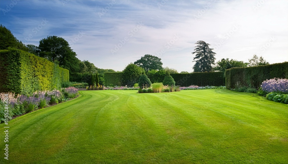 English garden in spring English garden in spring