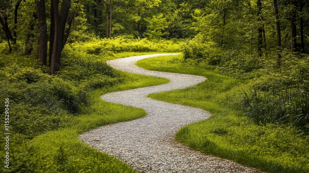 Obraz premium Snap a photo of a winding road or trail disappearing into the horizon, symbolizing the endless possibilities of adventure.