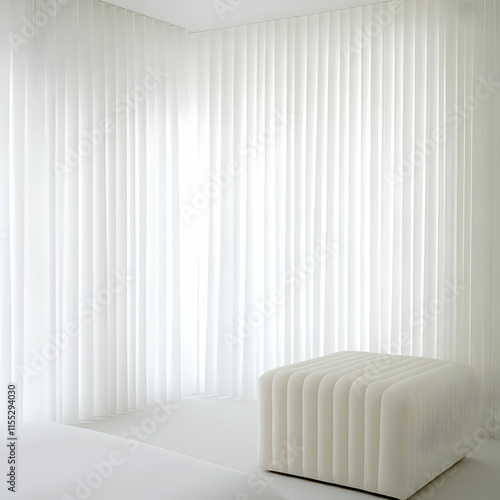 Wallpaper Mural White Room Interior Design Illustration Torontodigital.ca