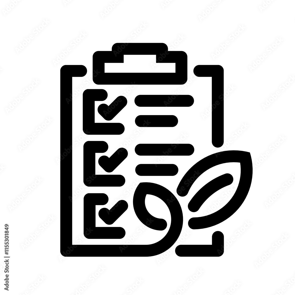 clipboard and leaf icon clipboard and leaf icon