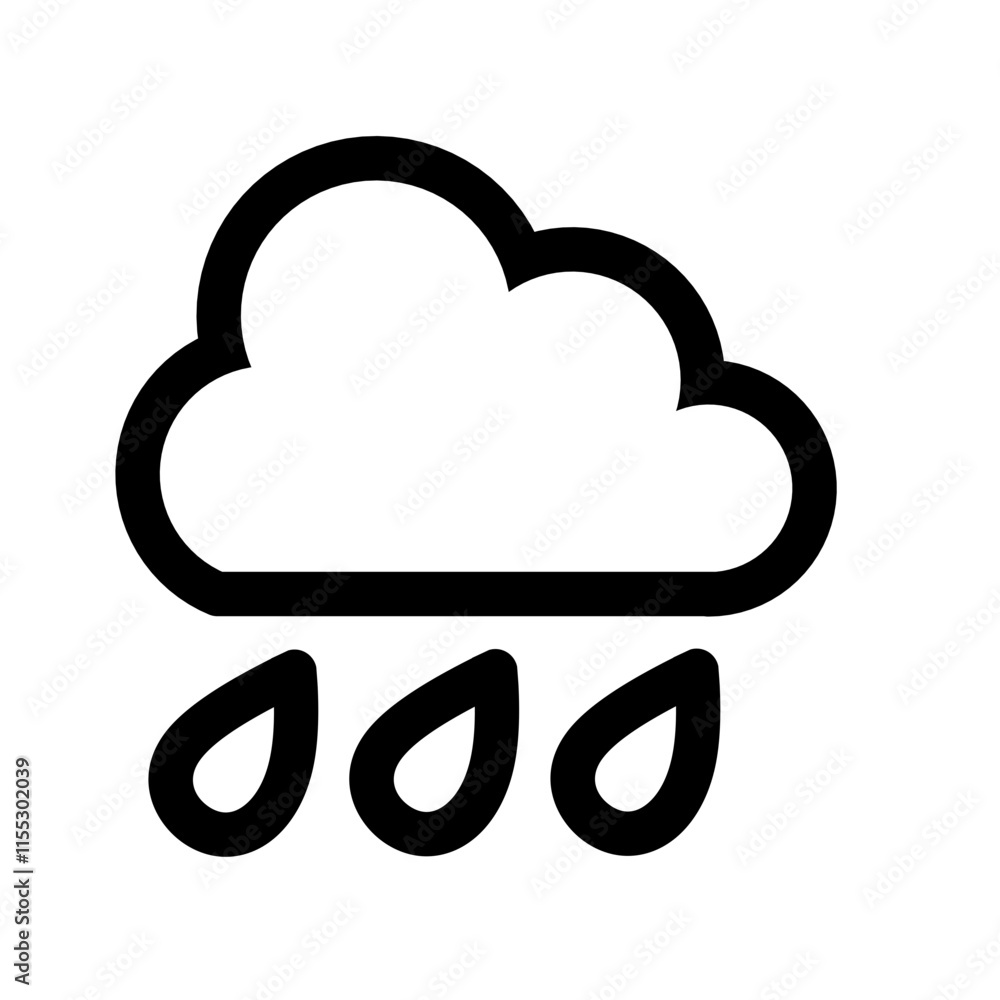 rainy day icon for graphic design rainy day icon for graphic design