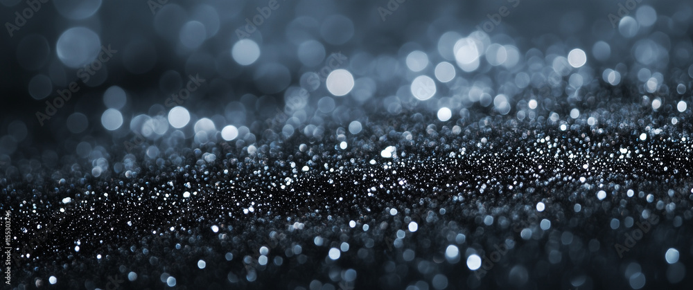 Glittering Blue Bokeh Abstract Background Glittering Blue Bokeh Abstract Background
